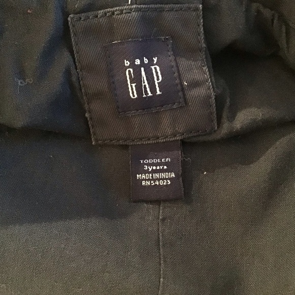 💥💥Old Navy 2005 canvas navy blue blazer with contrasting collar trim.size 3T. - Picture 6 of 8